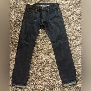 JCREW J. CREW JAPANESE DENIM DARK WAS SZ 30 30x32 Shadow Wash